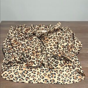 Leopard Print Mille Resort & Travel Top Sz L